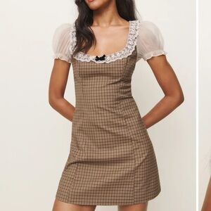 Reformation x Kacey Musgraves Bunny Dress Brown - Size 10